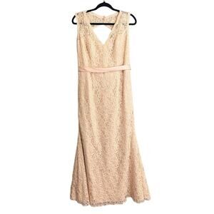 Mori Lee Lace Bridesmaid Dress Cream